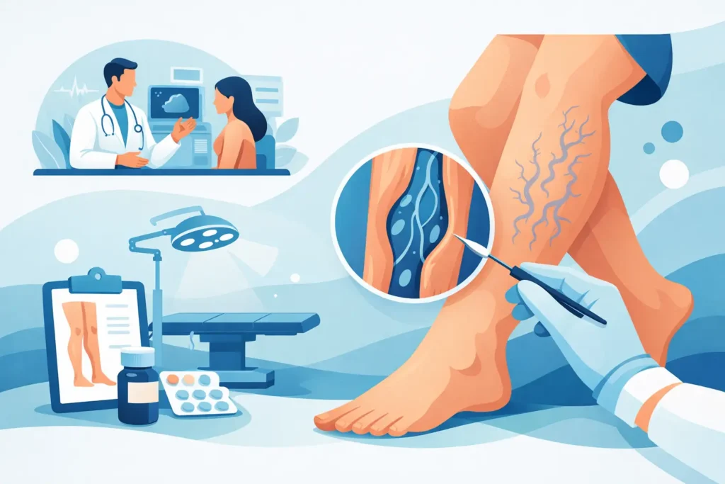 Guia sobre cirurgia de varizes sem dúvidas